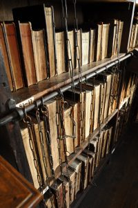 Chained books at the Trigge Library