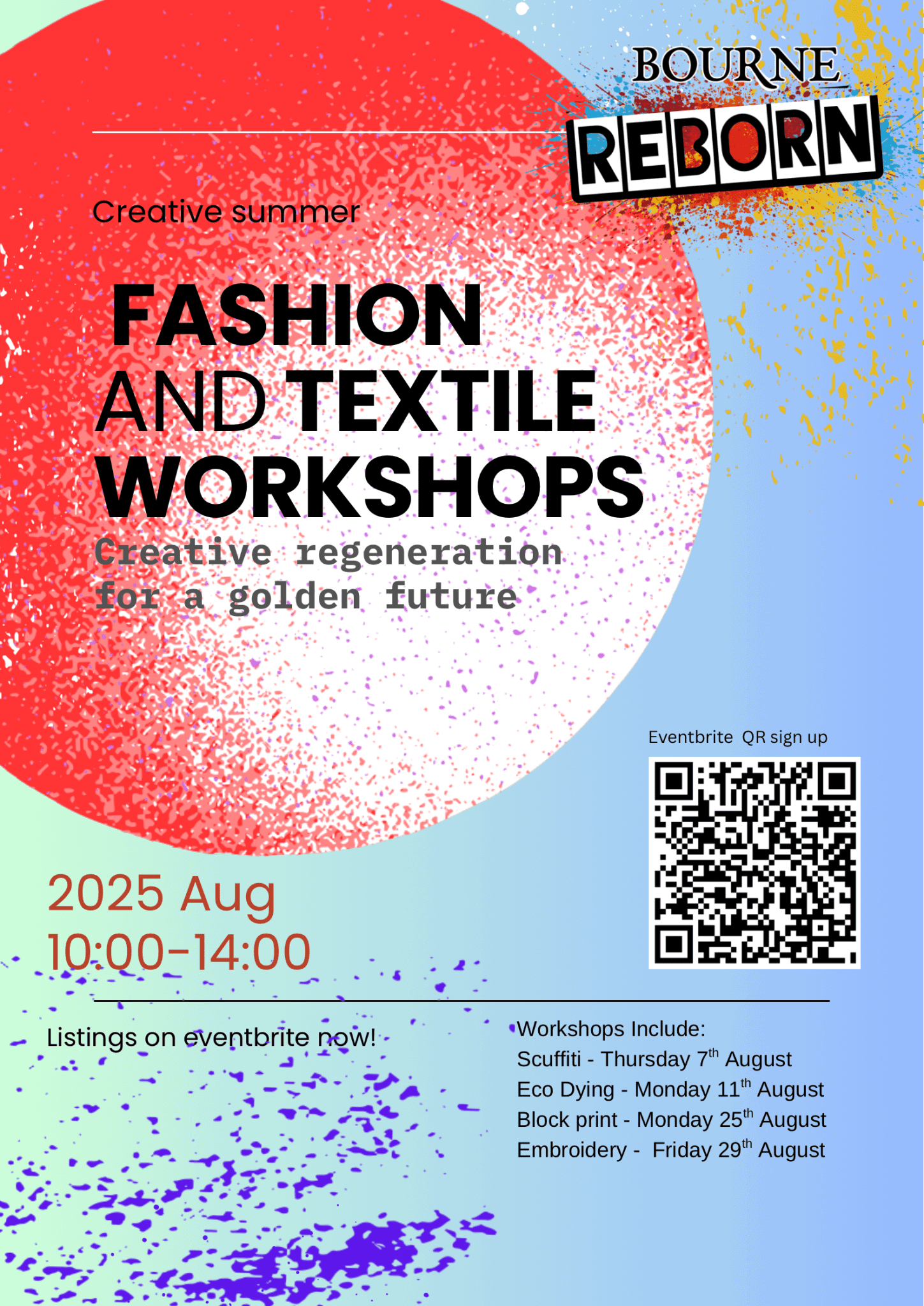 Bourne Reborn – Summer Workshops